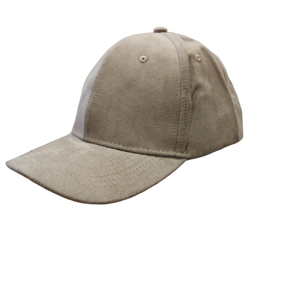 PX Clothing Gray Suede Look Adjustable Baseball Cap Hat